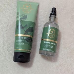 therapy Stress Relief Body Cream and Mist Set - Green